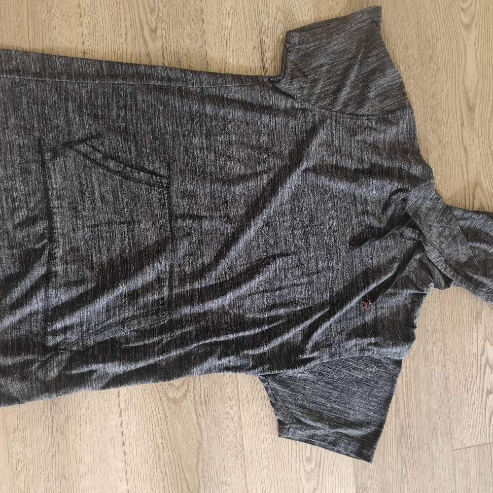 Promise Gray Hoodie with Red Accents